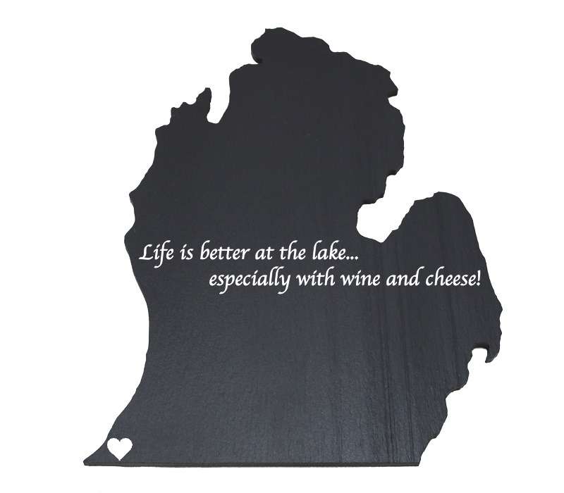 Michigan Black Slate Cheese Board