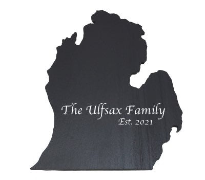 Michigan Black Slate Cheese Board