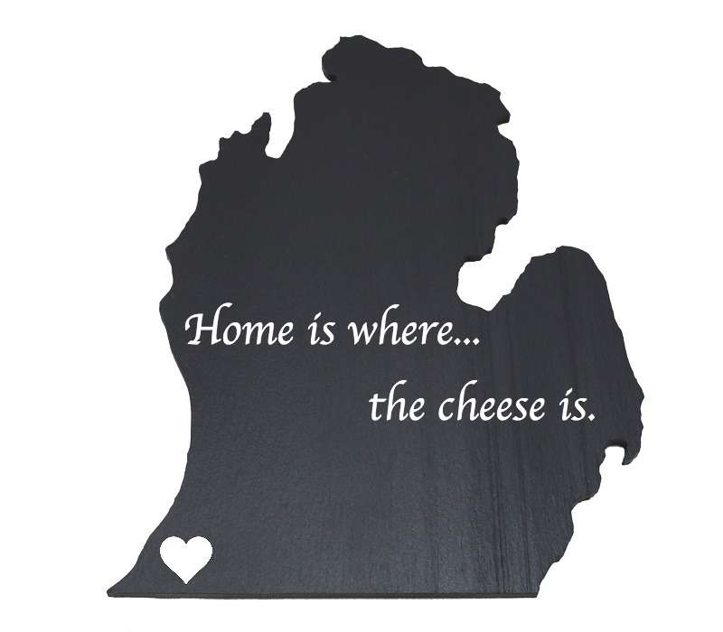 Michigan Black Slate Cheese Board