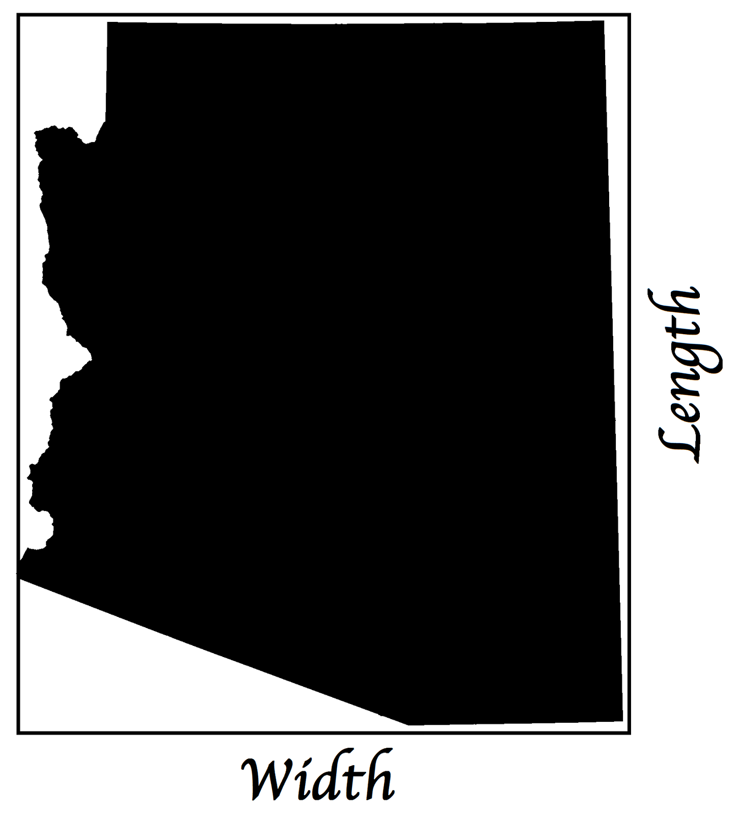 Arizona Length x Width
