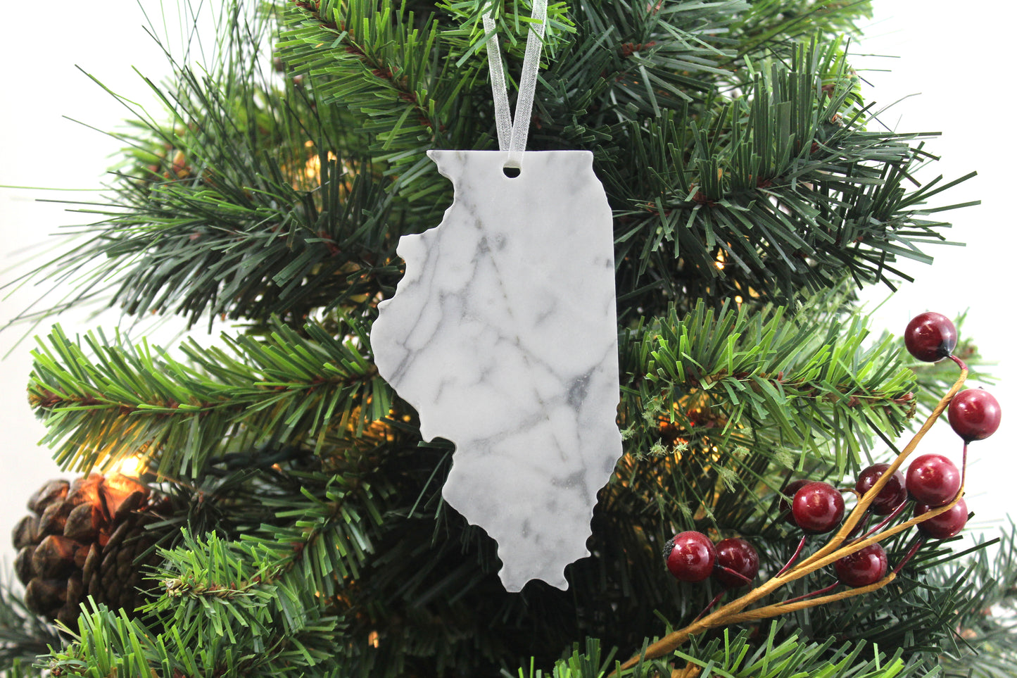 Illinois Christmas Ornament