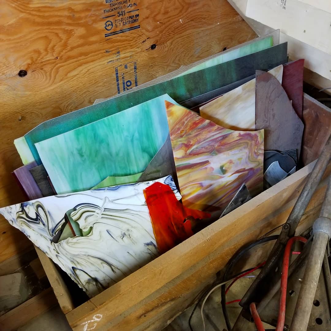 Stained Glass Christmas Ornament Crate