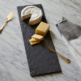 Long Skinny Rectangle Black Slate Cheese Board