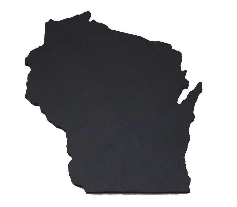 Wisconsin Black Slate Cheese Board