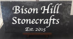 Custom Black Slate Carved Sign