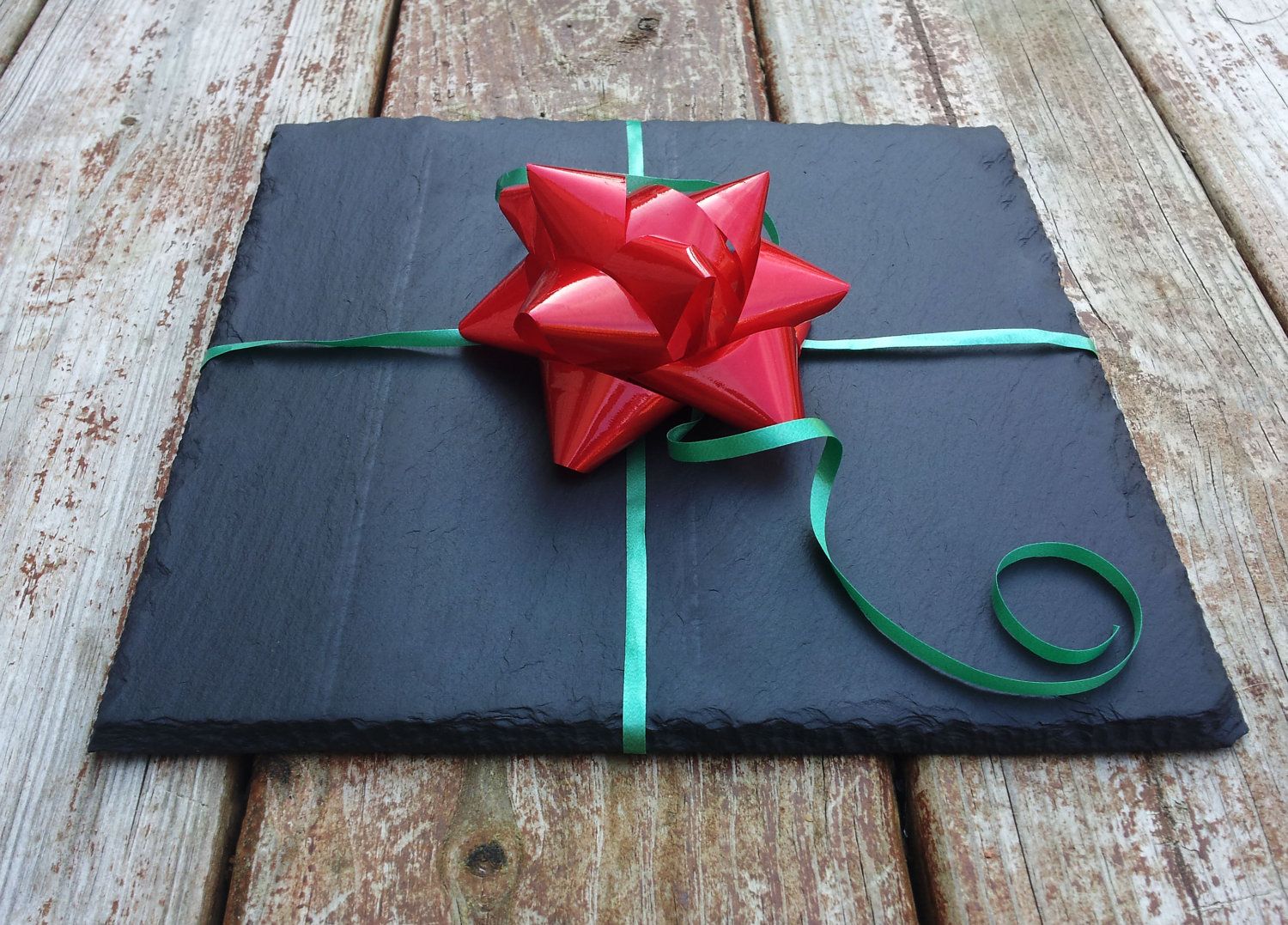 Square Black Slate Cheese Board