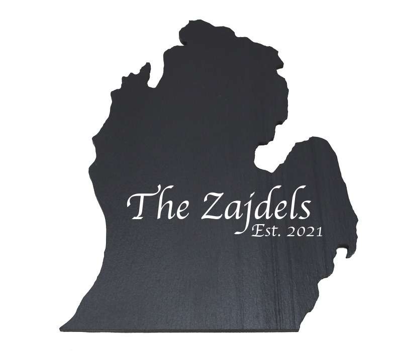 Michigan Black Slate Cheese Board