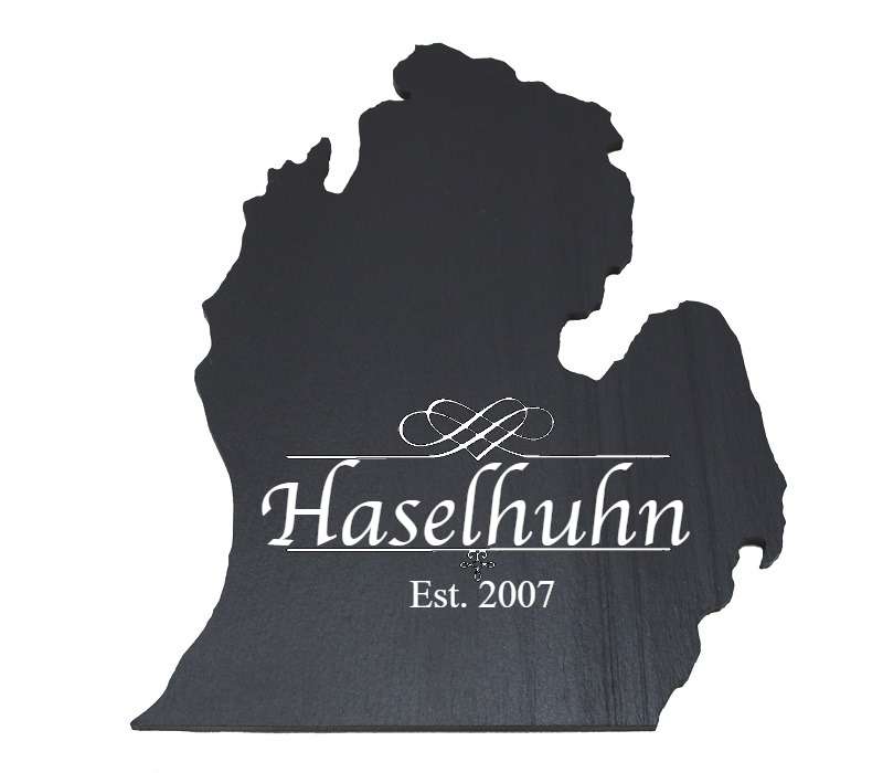 Michigan Black Slate Cheese Board