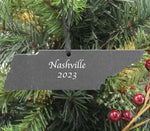 Tennessee Slate Christmas Ornament