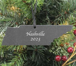 Tennessee Slate Christmas Ornament