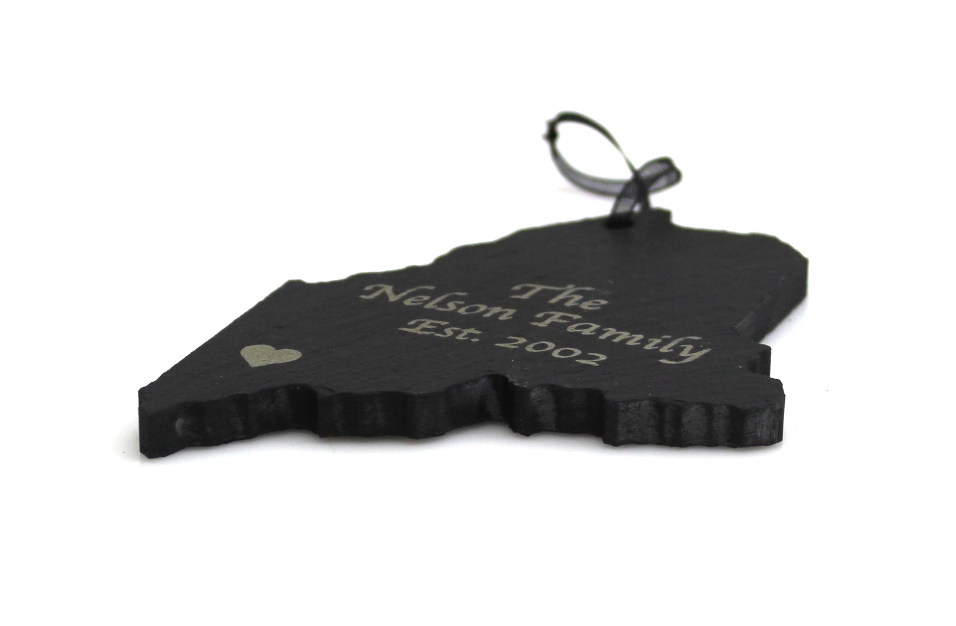 Maine Black Slate Tree Ornament