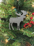 Moose Slate Christmas Ornament