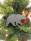 Bear Slate Christmas Ornament