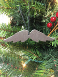 Angel Wings Slate Christmas Ornament 