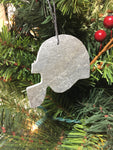 Football Helmet Slate Christmas Ornament 