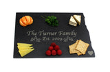 North Dakota Slate Cheese Board- Personalized with Laser Engraving