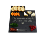 Utah Slate Cheese Board- Personalized with Laser Engraving