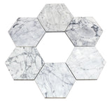 Hexagon Marble Coasters