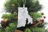Rhode Island Marble Christmas Ornament