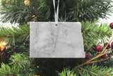 North Dakota Marble Christmas Ornament