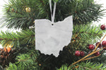 Ohio Marble Christmas Ornament