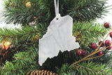 Maine Marble Christmas Ornament