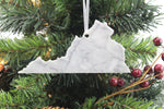 Virginia Marble Christmas Ornament