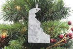 Delaware Marble Christmas Ornament