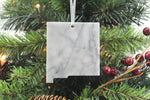 New Mexico Marble Christmas Ornament