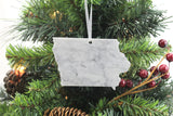 Iowa Marble Christmas Ornament