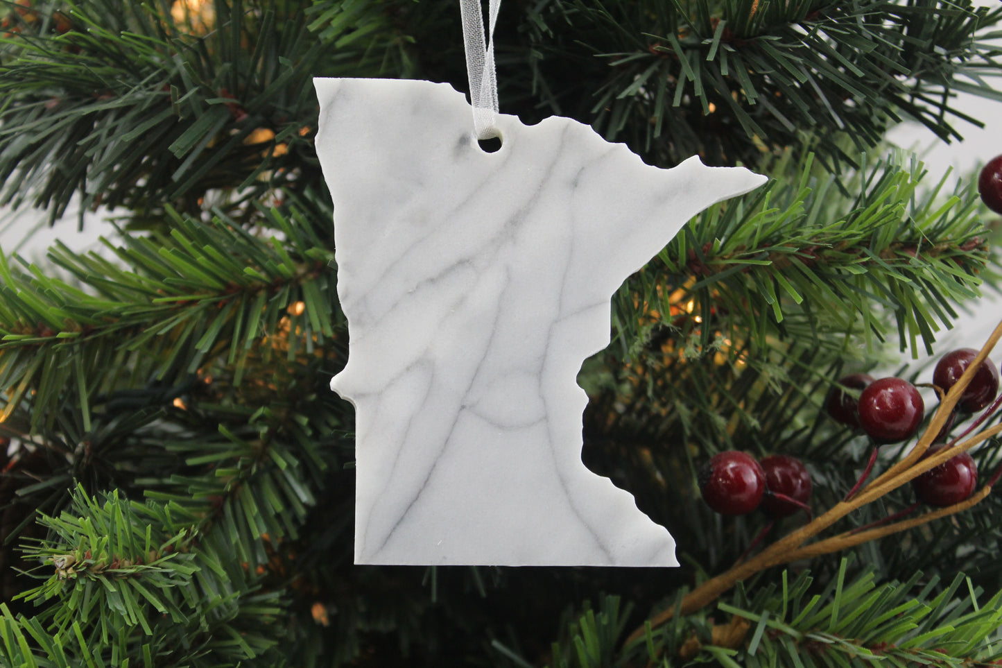 Minnesota Marble Christmas Ornament