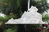 Virginia Marble Christmas Ornament