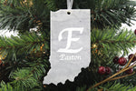 Indiana Marble Christmas Ornament