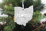 Ohio Marble Christmas Ornament