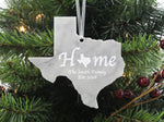 Texas Marble Christmas Ornament