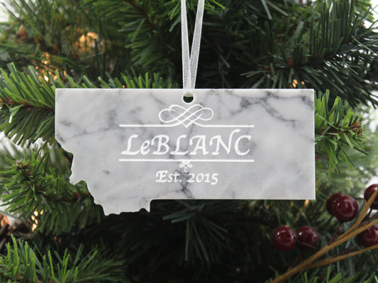 Montana Christmas Ornament