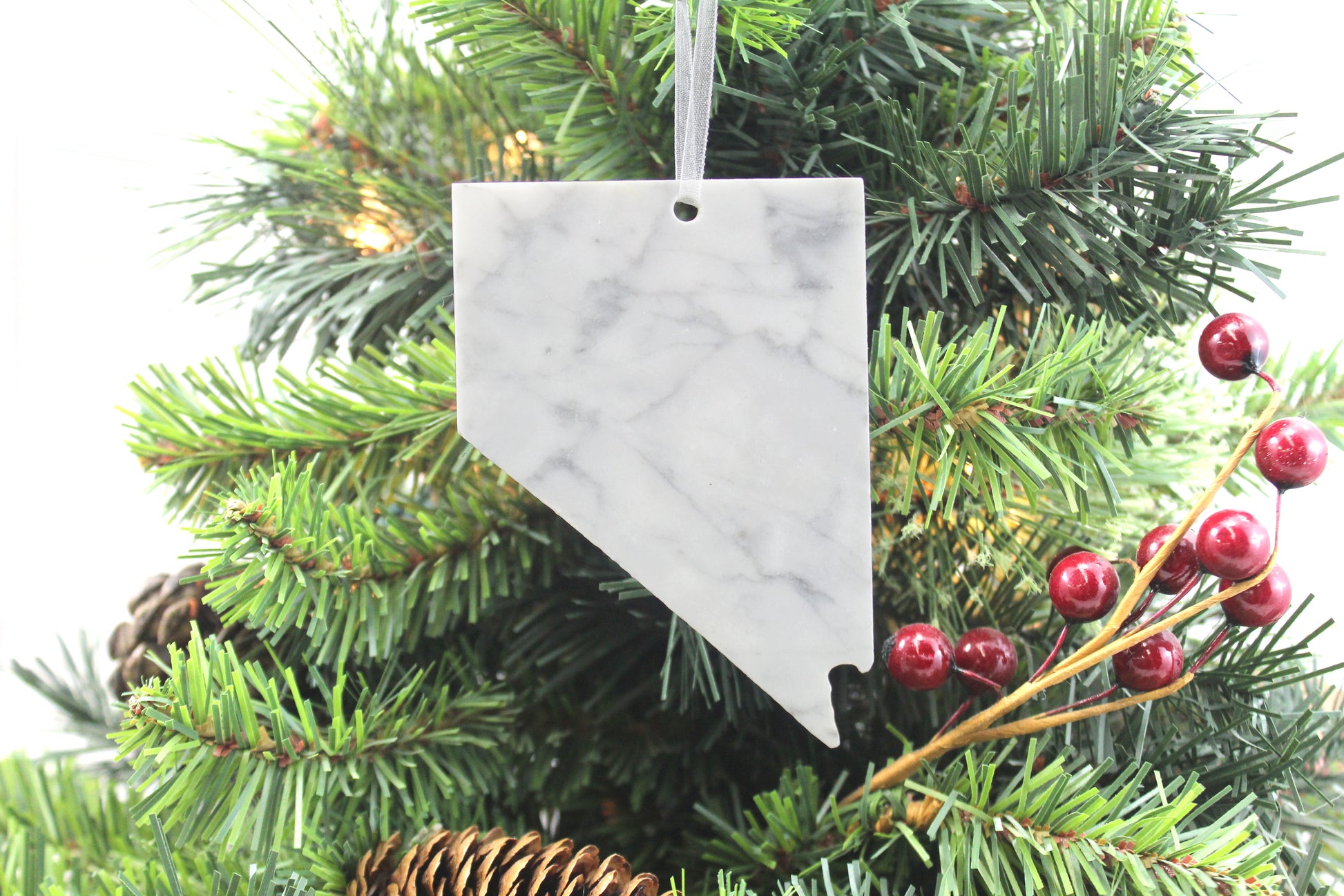 Nevada Marble Christmas Ornament