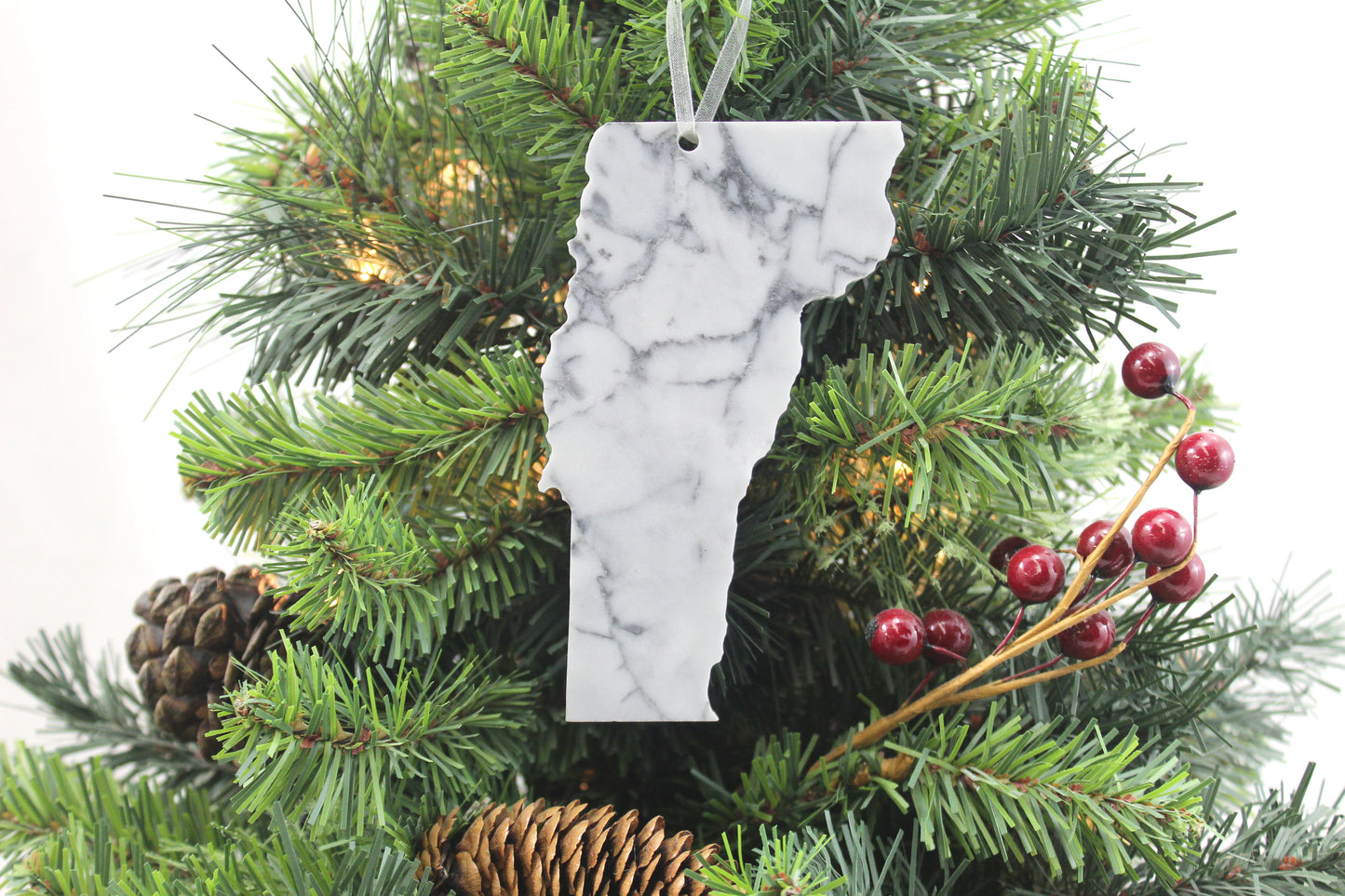 Vermont Marble Christmas Ornament