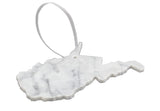 West Virginia White Marble Ornament