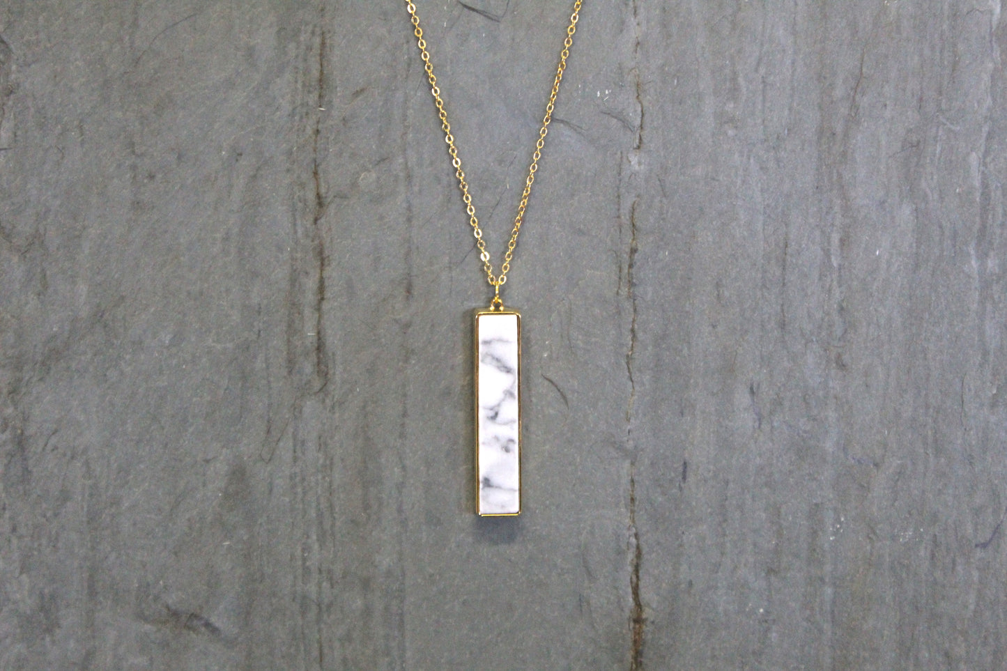 Marble Bar Necklace