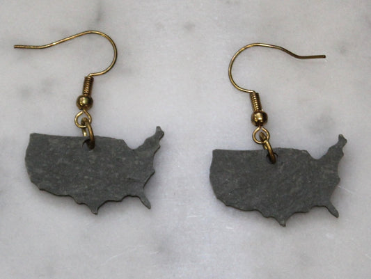 United States Slate Earrings