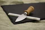 Michigan Black Slate Cheese Board Knife & Chalk
