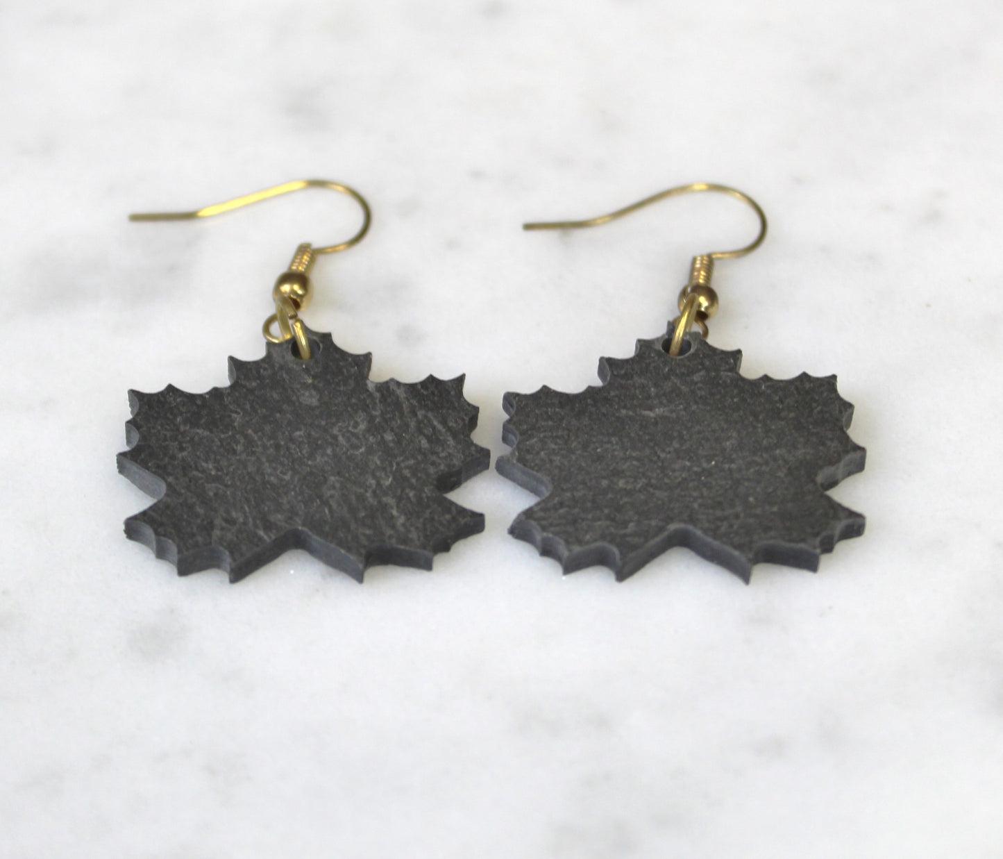 Maple Leaft Slate Earrings