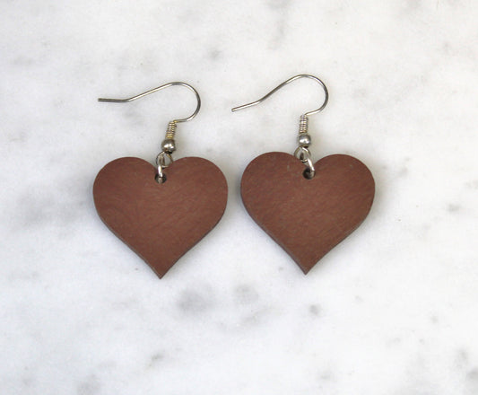 Heart Slate Earrings