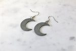 Moon slate earrings