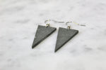 Triangle Drop Slate Earrings
