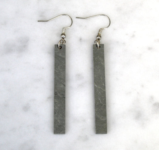 Long Bar Slate Earrings