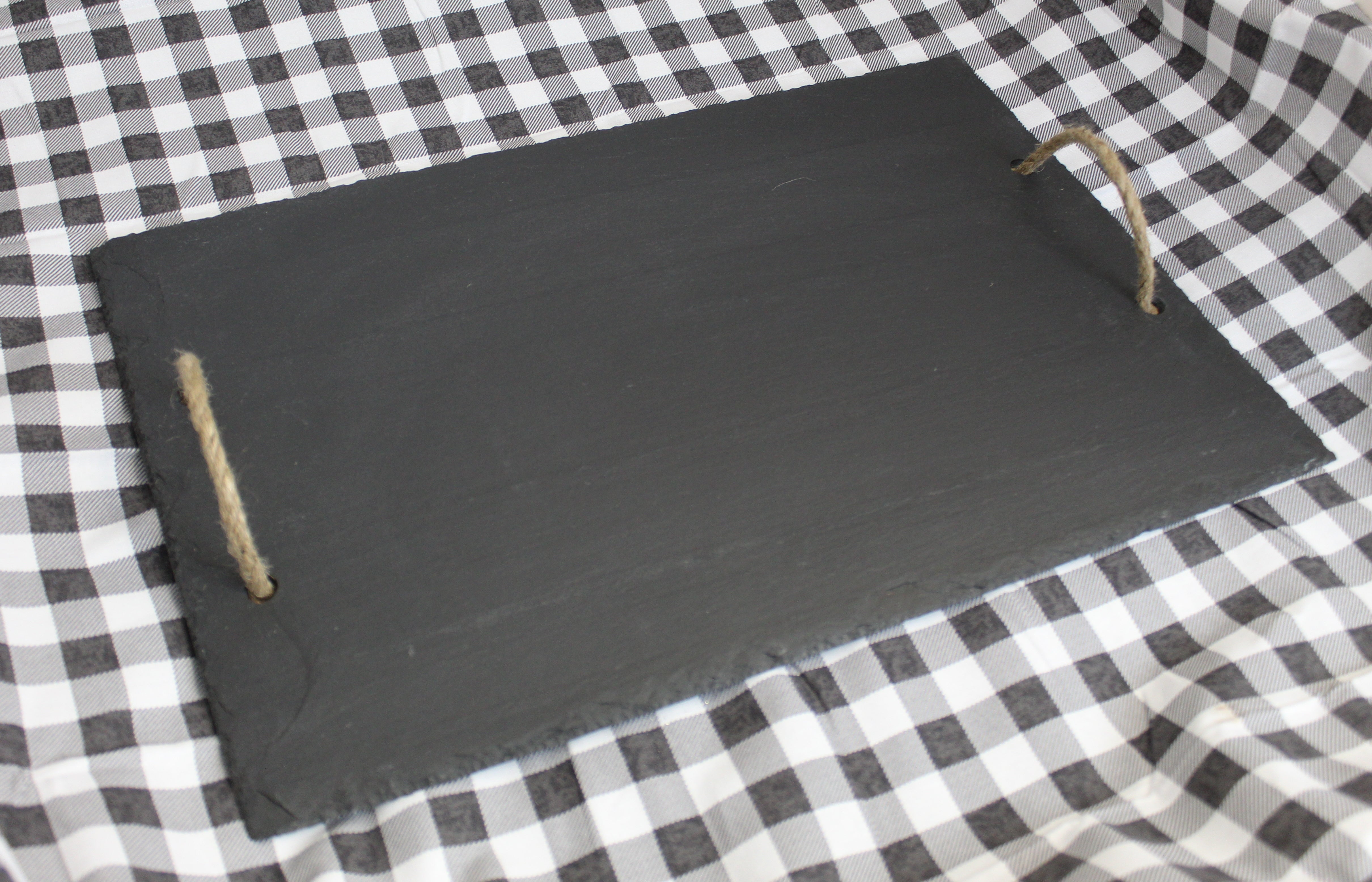 Rectangle Slate Cheese Board with Rope Handles – Bison Hill Stonecrafts