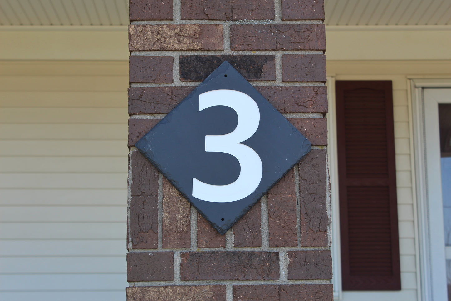 Diamond Slate House Number