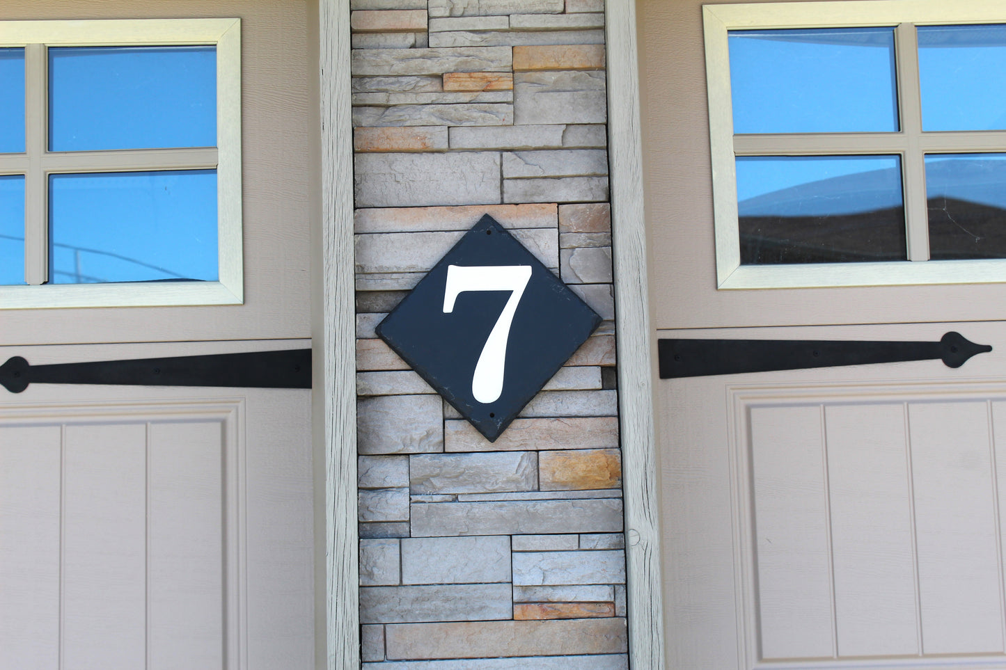 Diamond Slate House Number